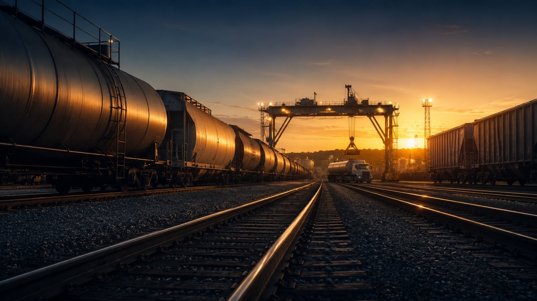 Rail, truck, warehouse and tank transload workflows