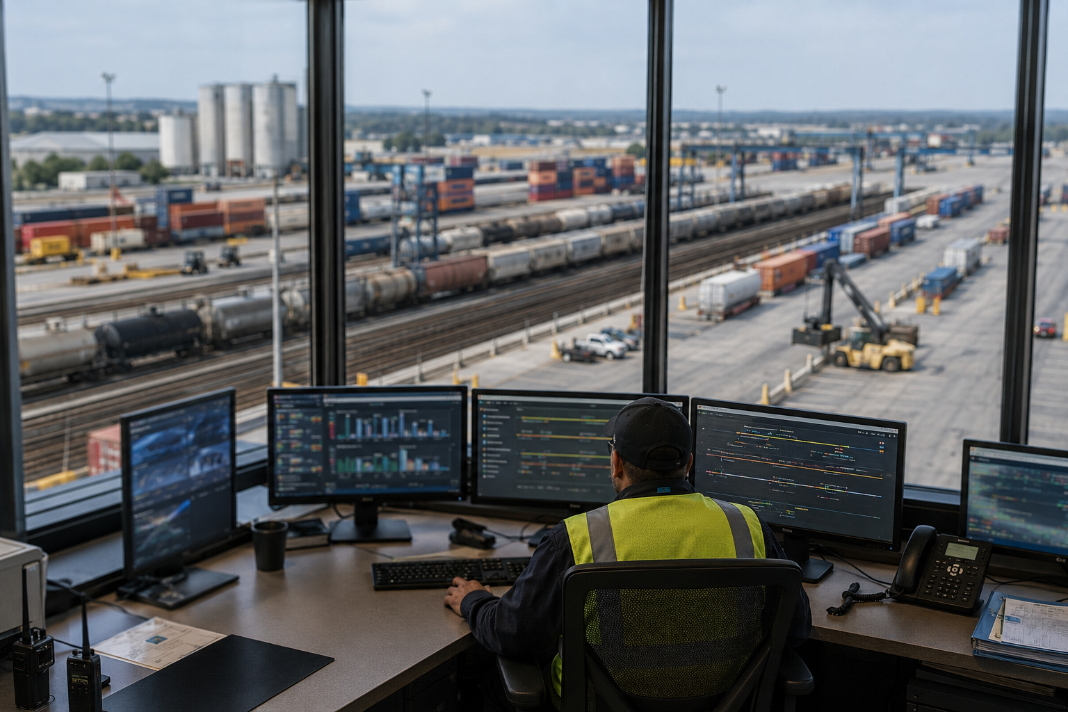Loader dispatch board in ATS transloading software